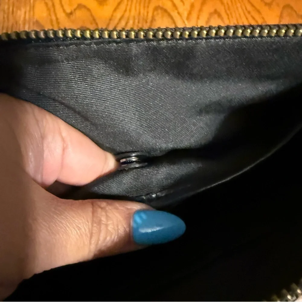COACH x Atari Centipede Leather Large Pouch Clutch